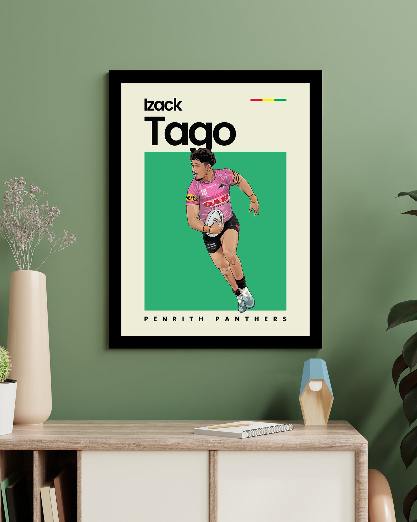 Izack Tago Panthers Wall Art