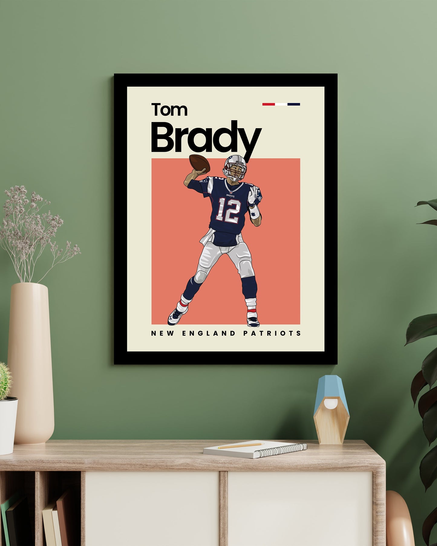 Tom Brady Patriots Wall Art