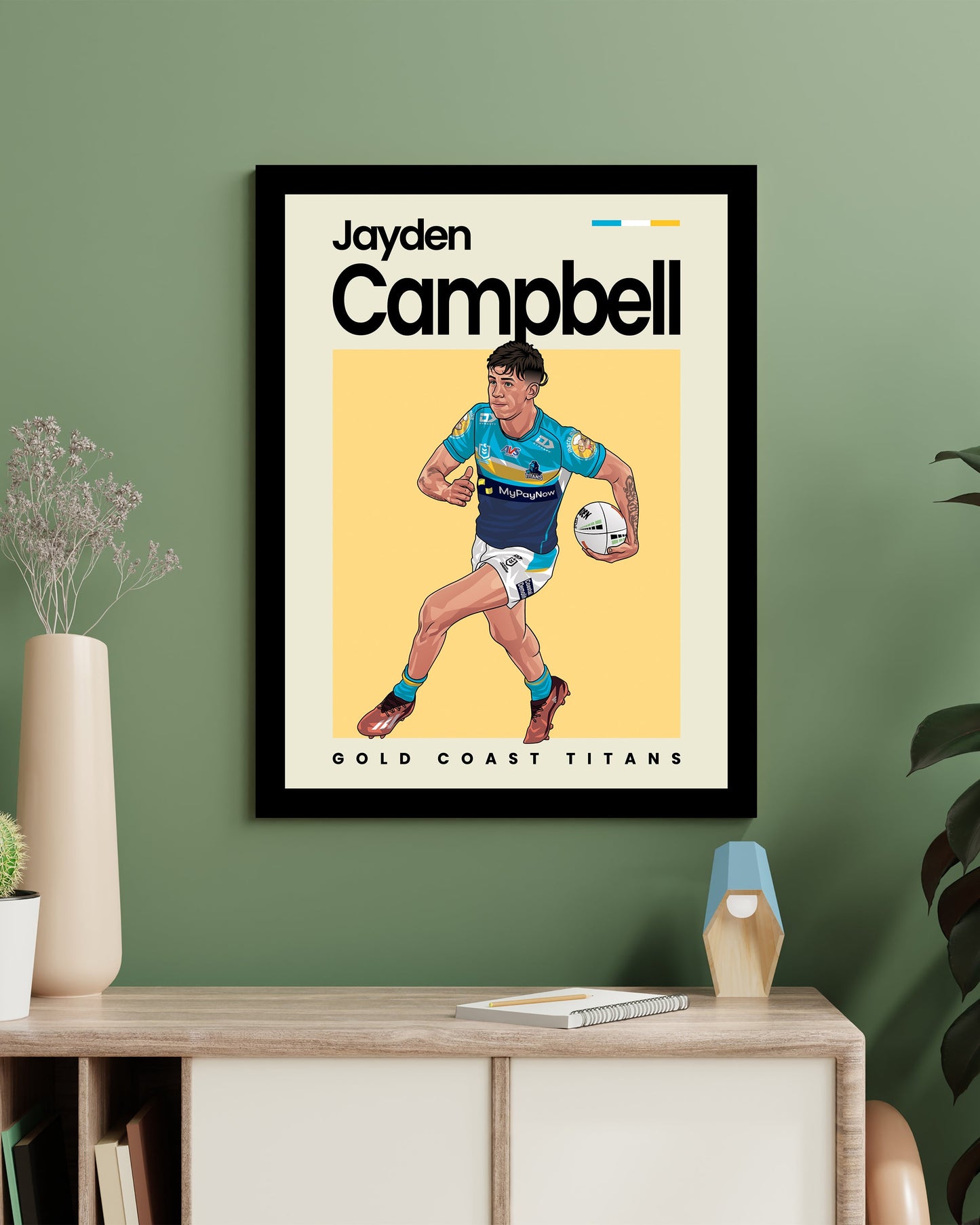 Jayden Campbell Titans Wall Art