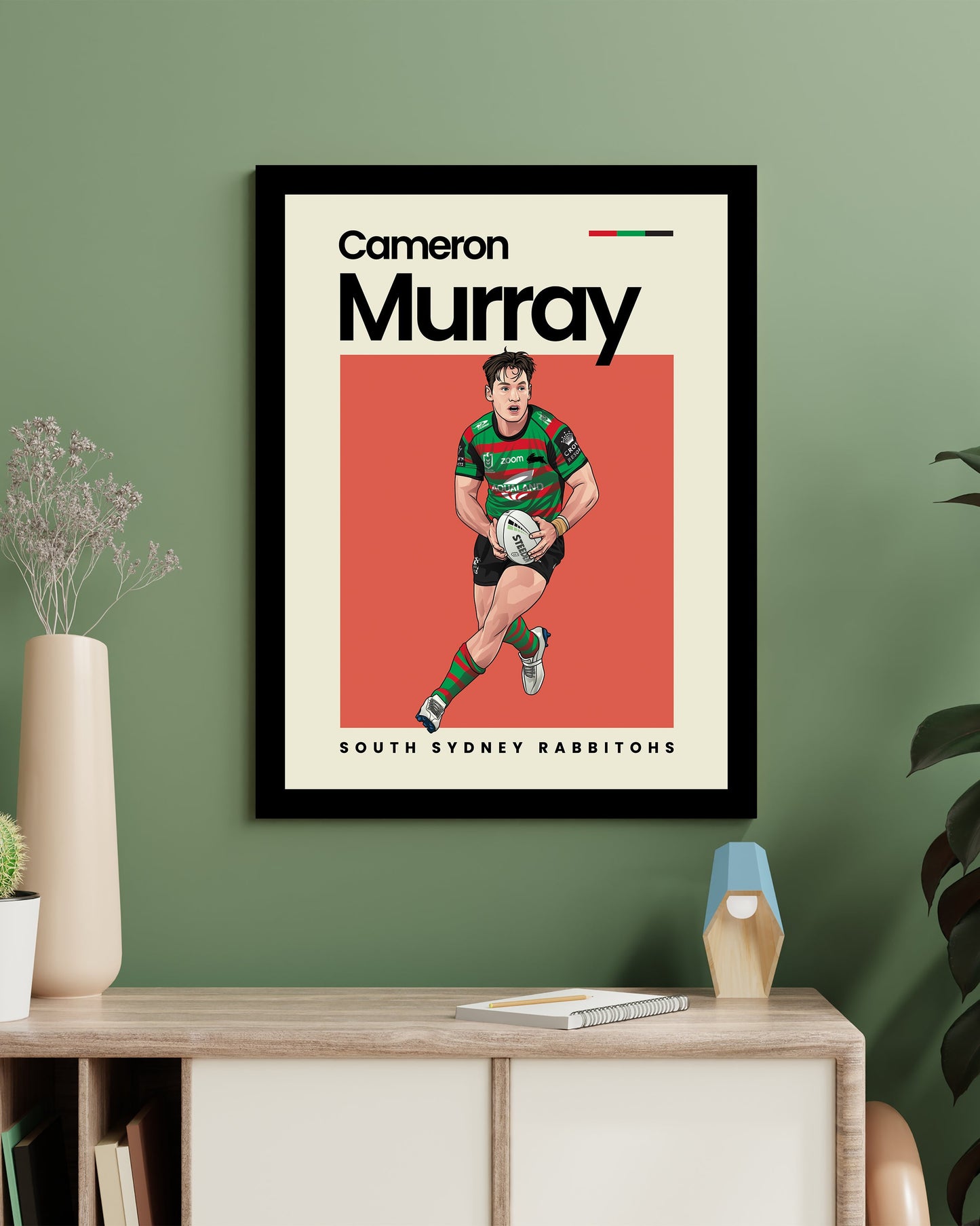 Cameron Murray Rabbitohs Wall Art