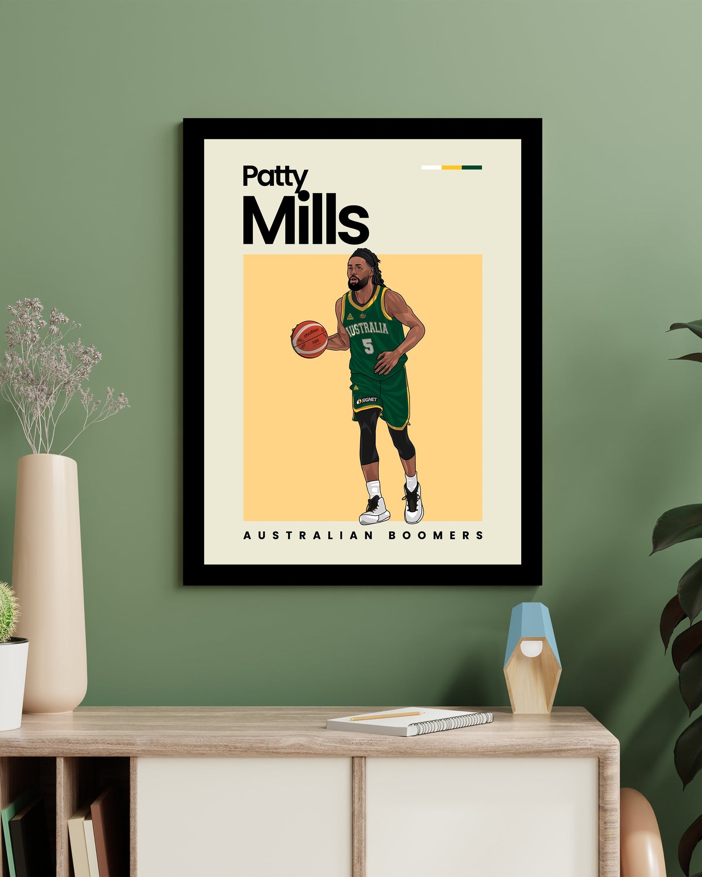 Patty Mills Boomers Wall Art