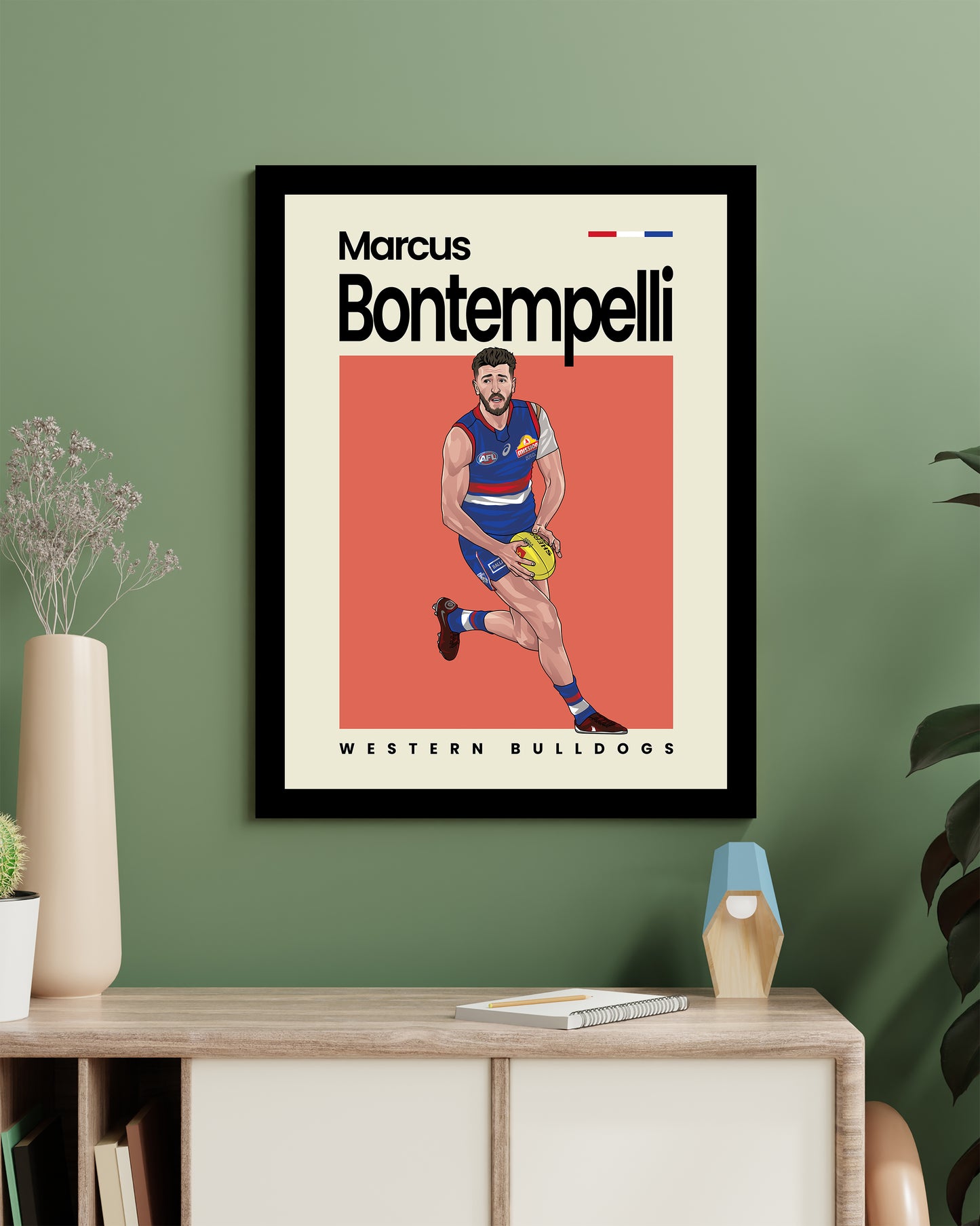 Marcus Bontempelli Bulldogs Wall Art