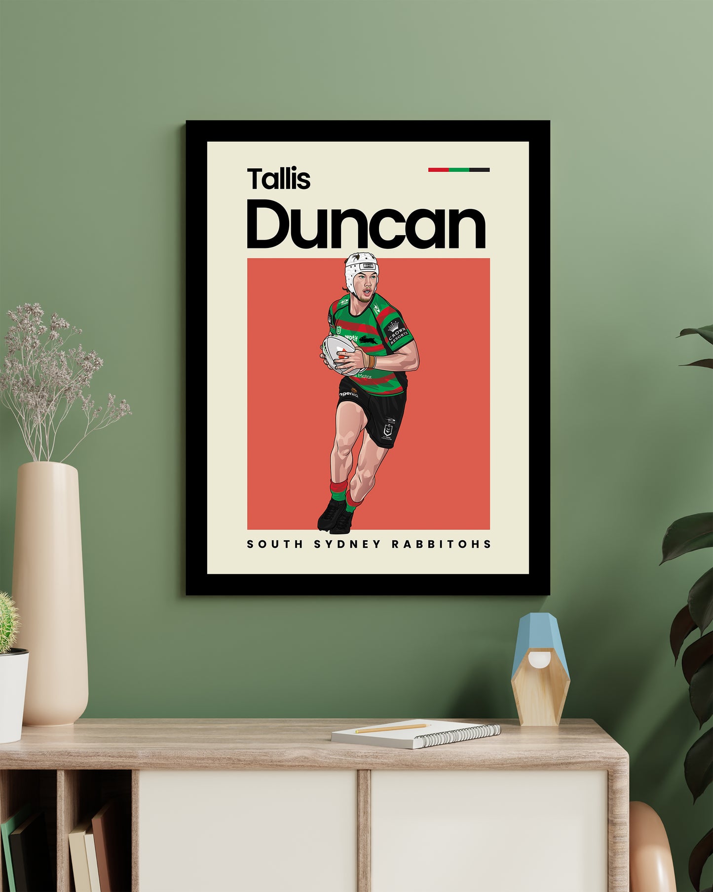 Tallis Duncan Rabbitohs Wall Art