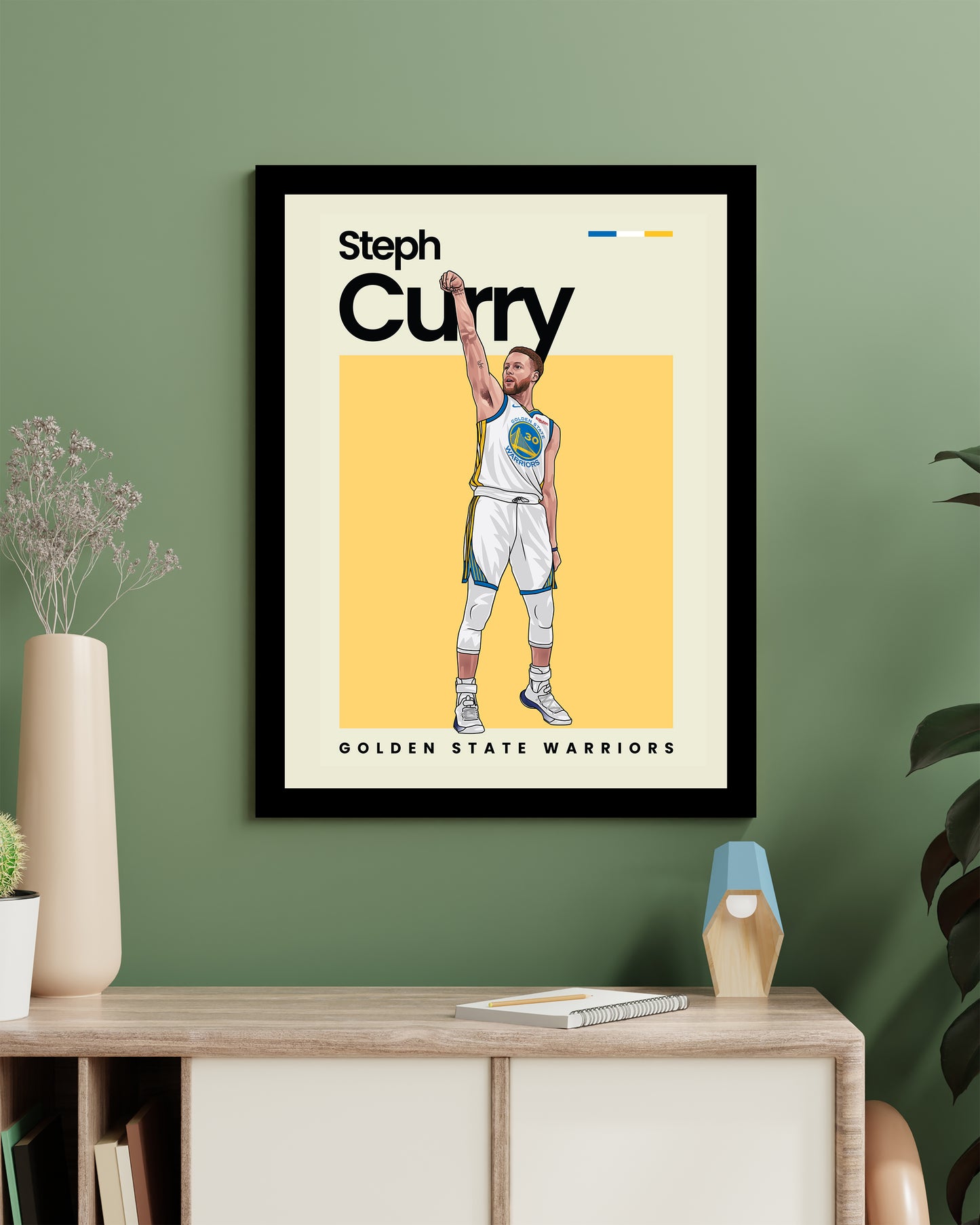Steph Curry Warriors Wall Art