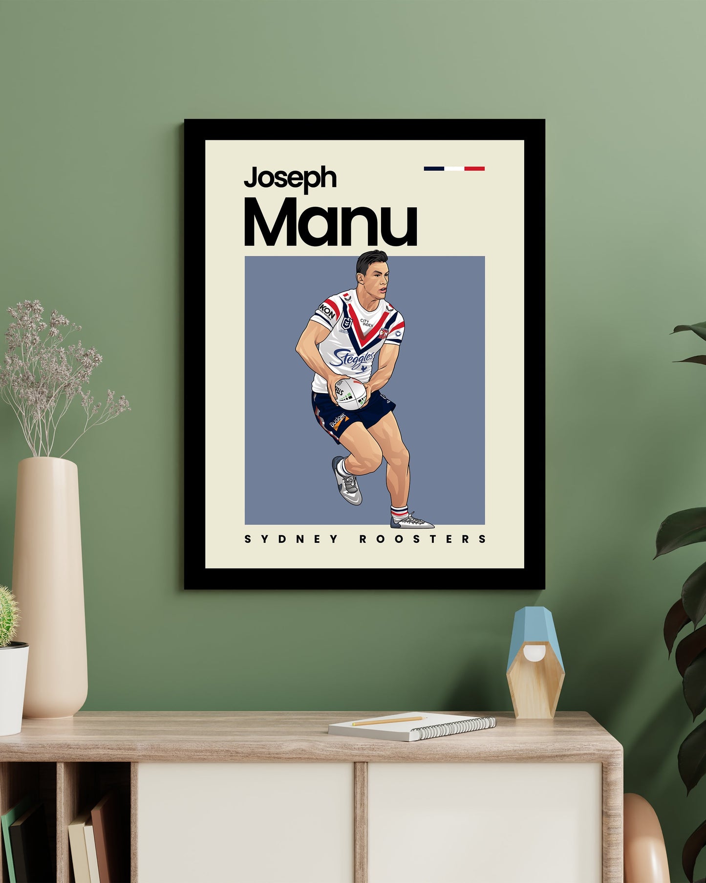 Joseph Manu Roosters Wall Art