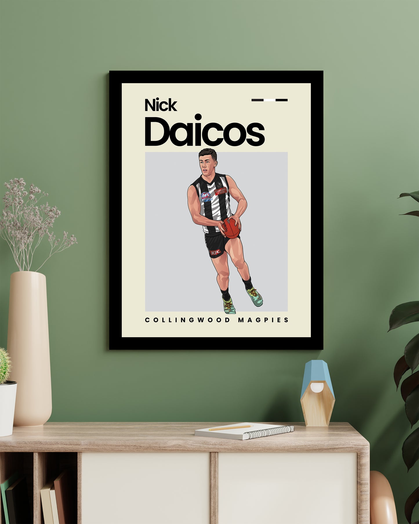 Nick Daicos Collingwood Wall Art