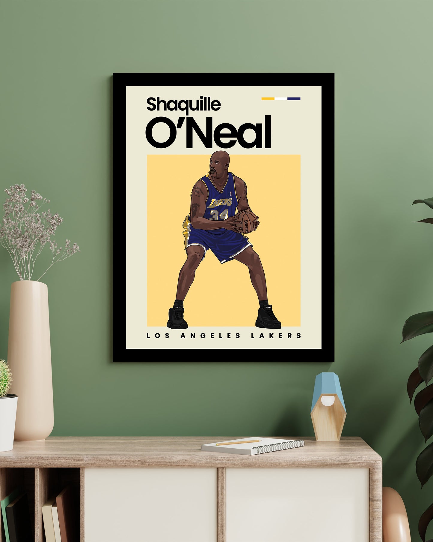 Shaquille O'Neal Lakers Wall Art