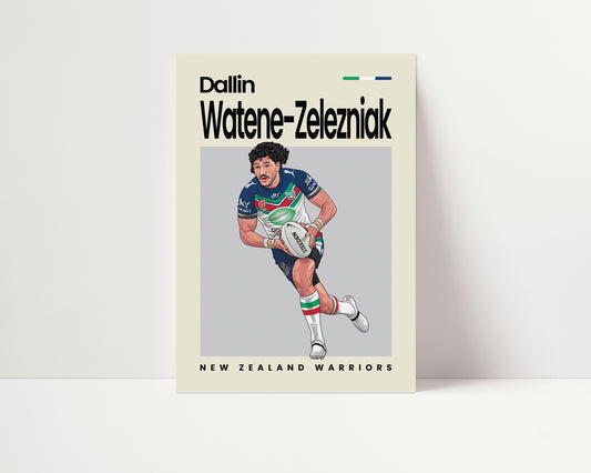 Dallin Watene-Zelezniak Warriors Wall Art
