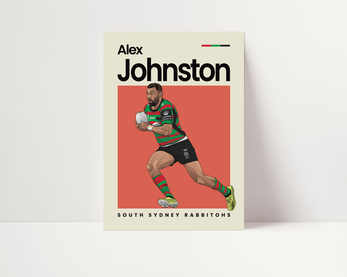 Alex Johnson Rabbitohs Wall Art