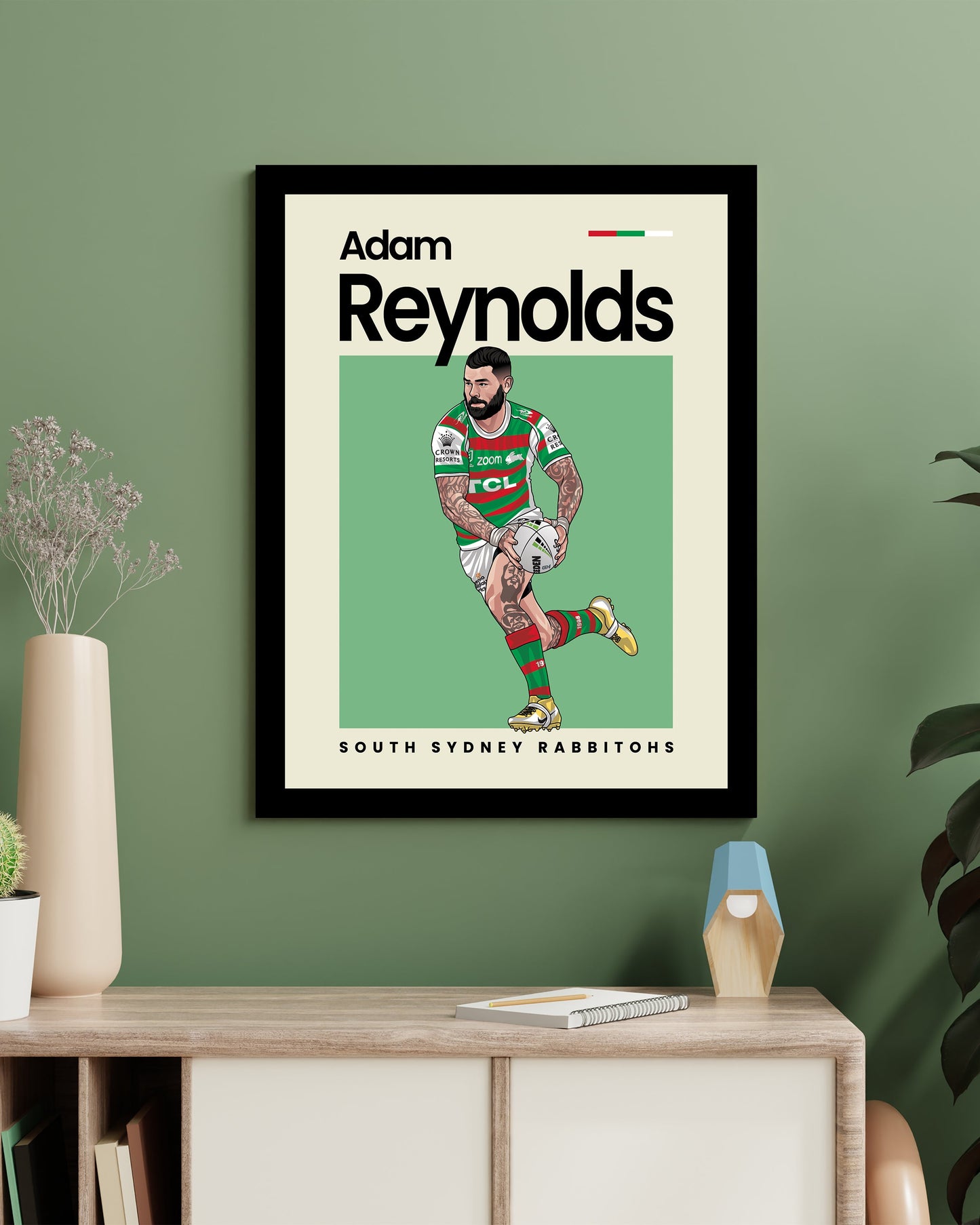 Adam Reynolds Rabbitohs Wall Art