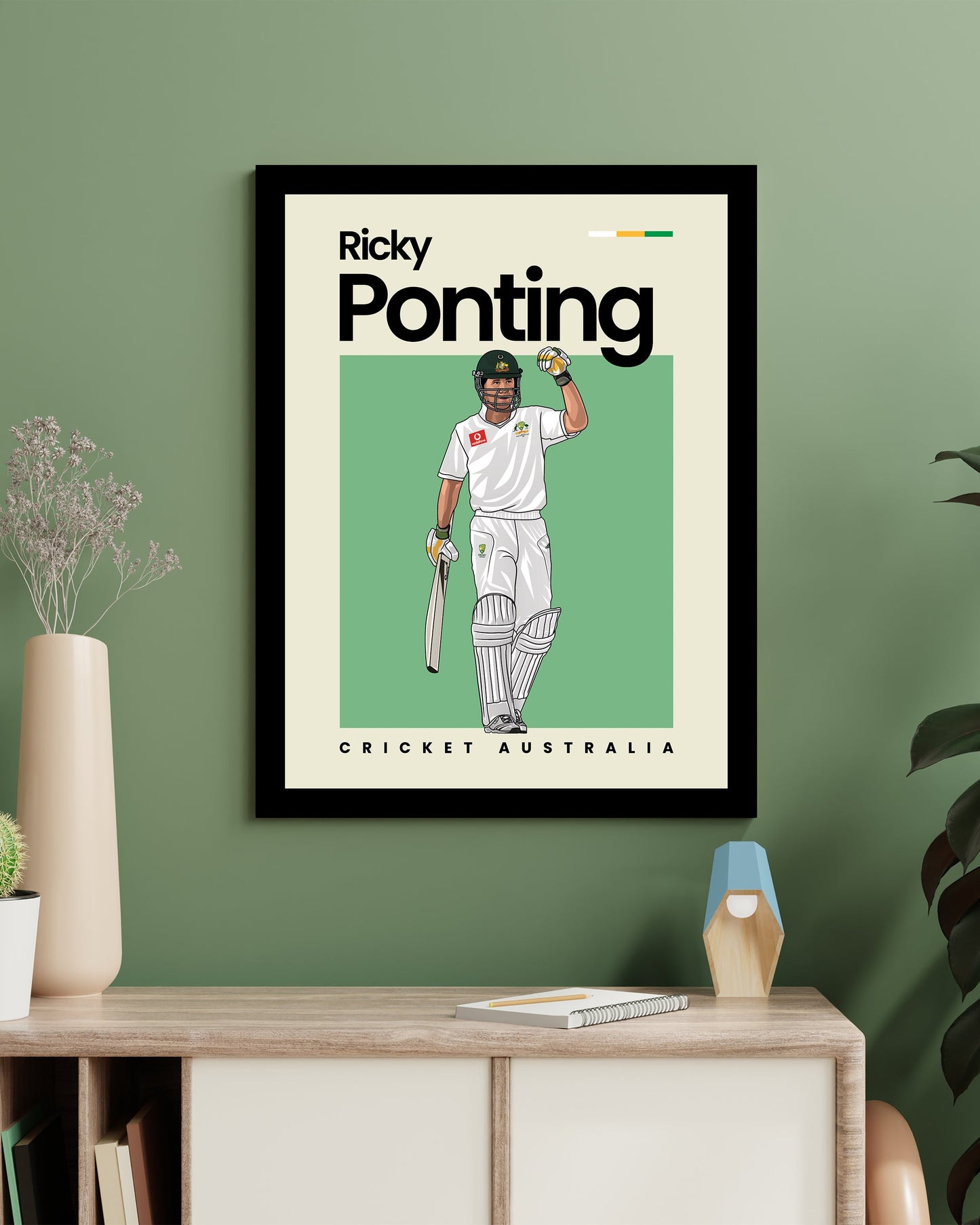 Ricky Ponting Cricket Wall Art