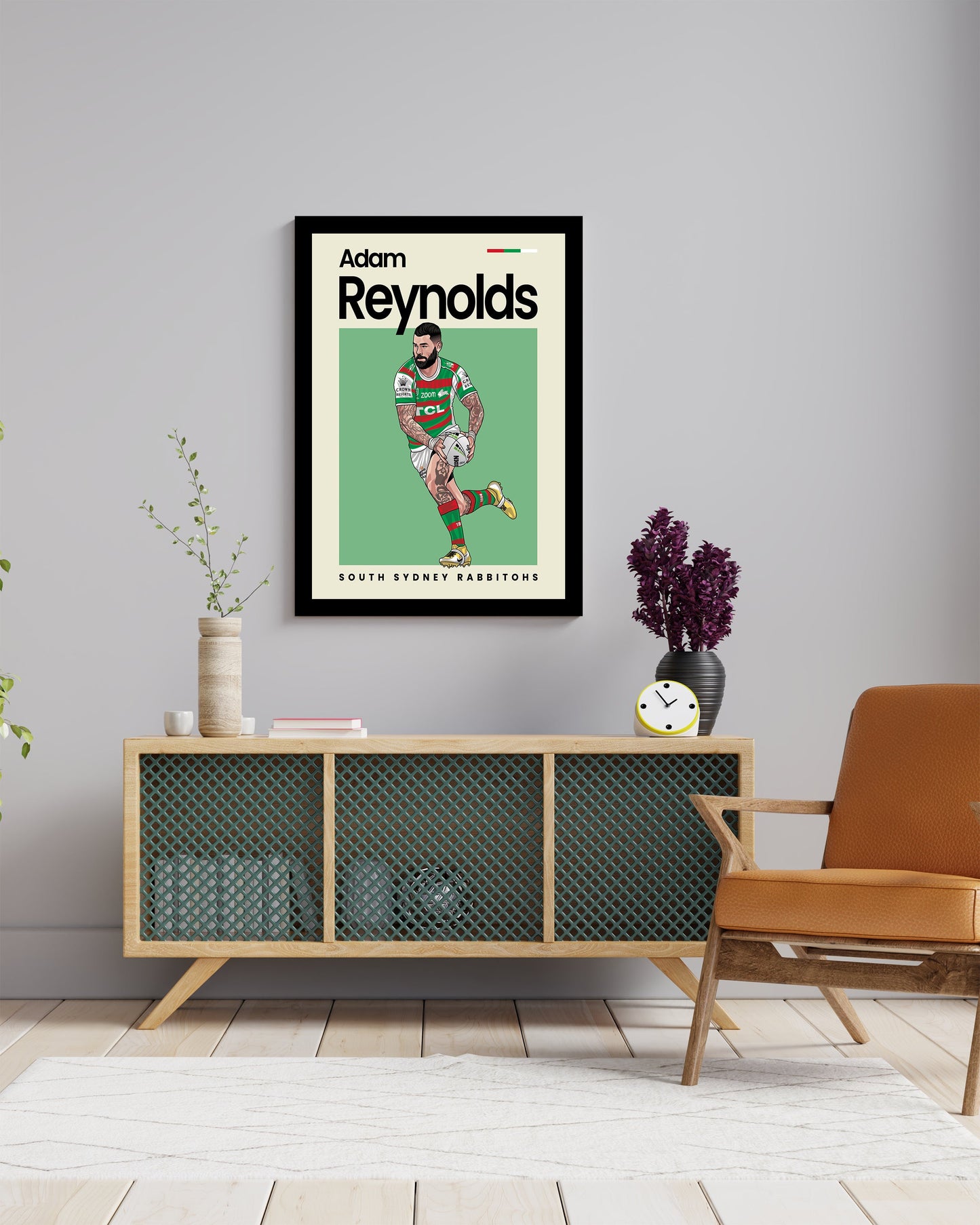 Adam Reynolds Rabbitohs Wall Art