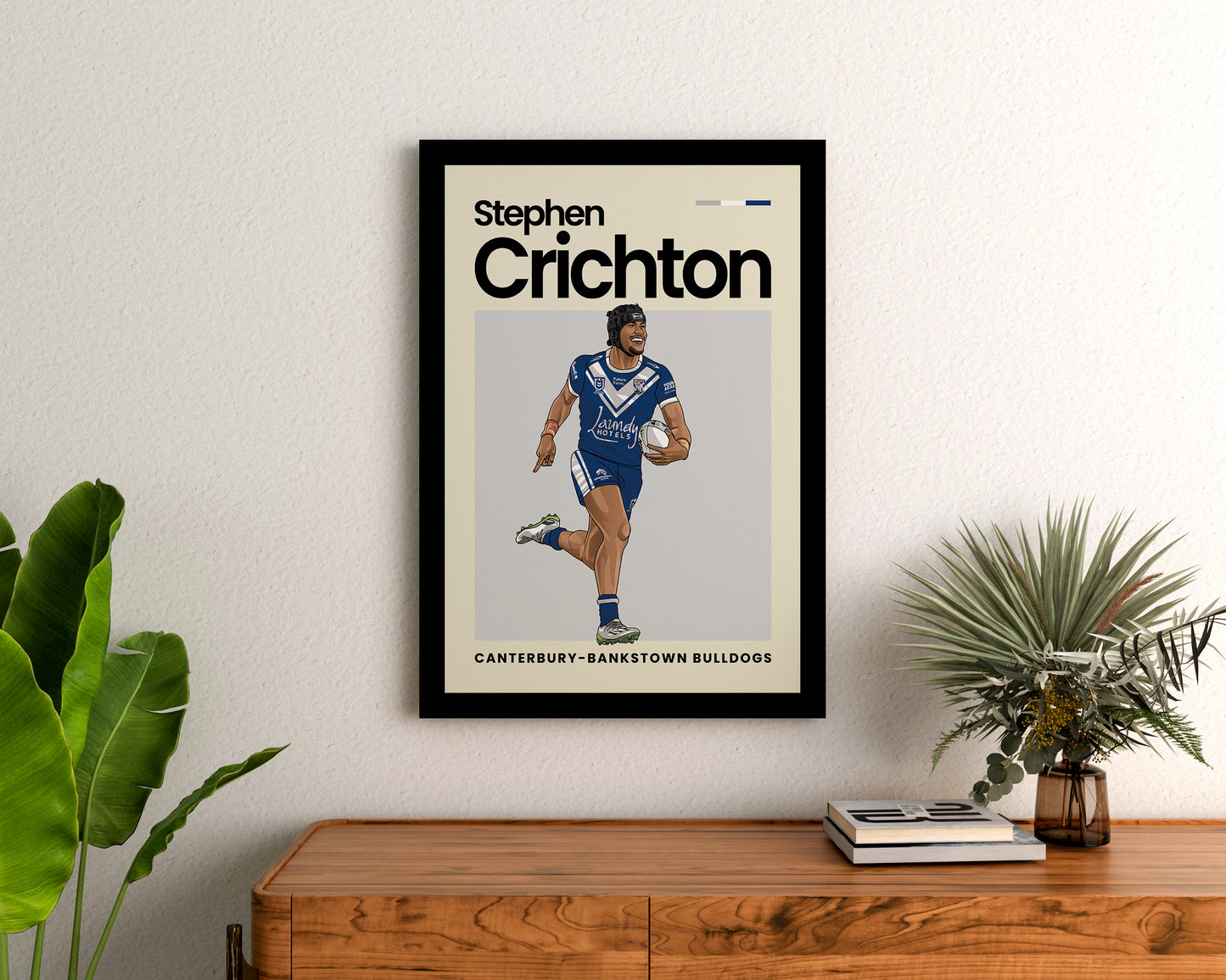 Stephen Crichton Bulldogs Wall Art