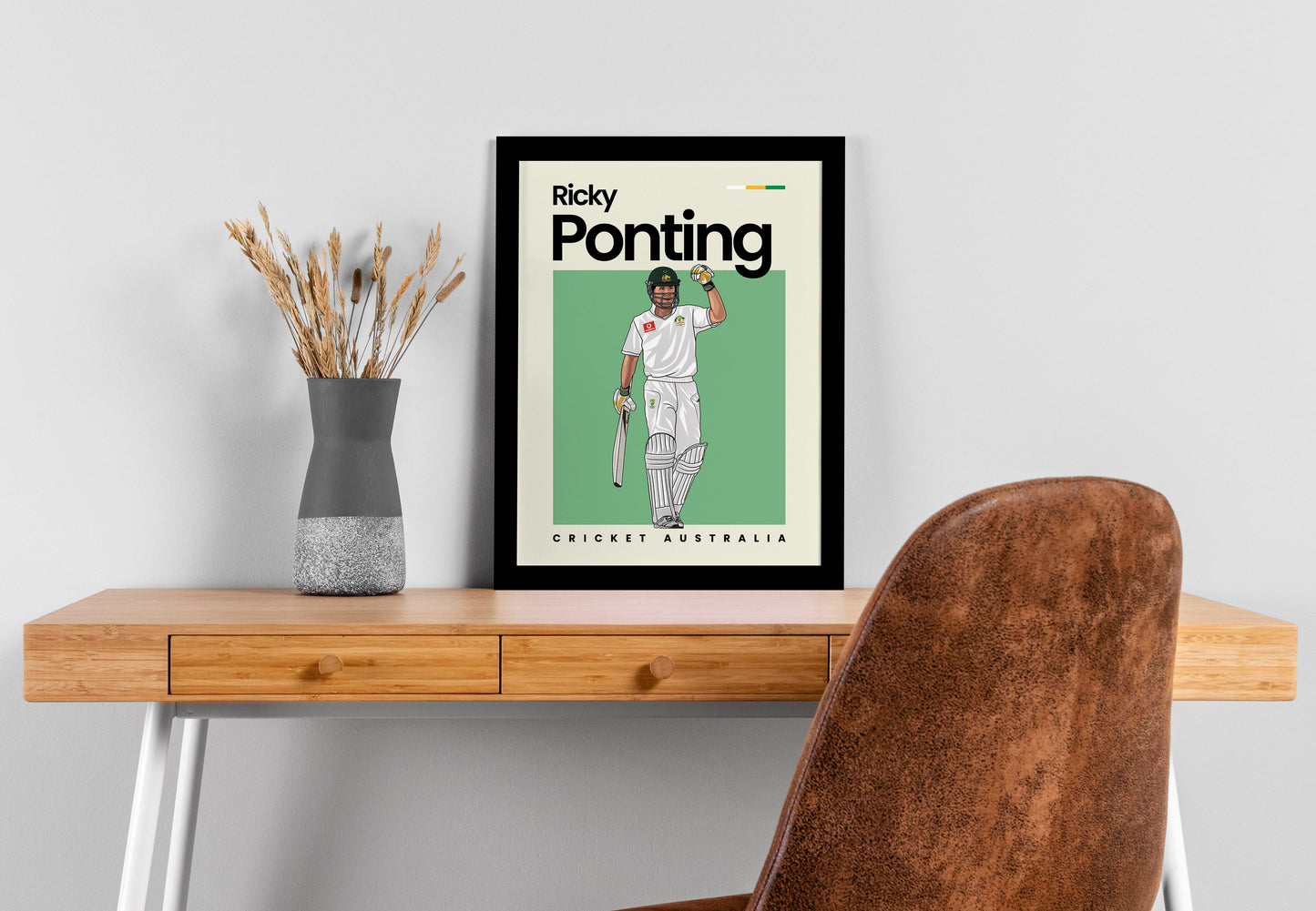 Ricky Ponting Cricket Wall Art