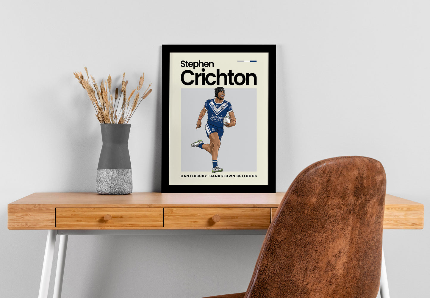 Stephen Crichton Bulldogs Wall Art