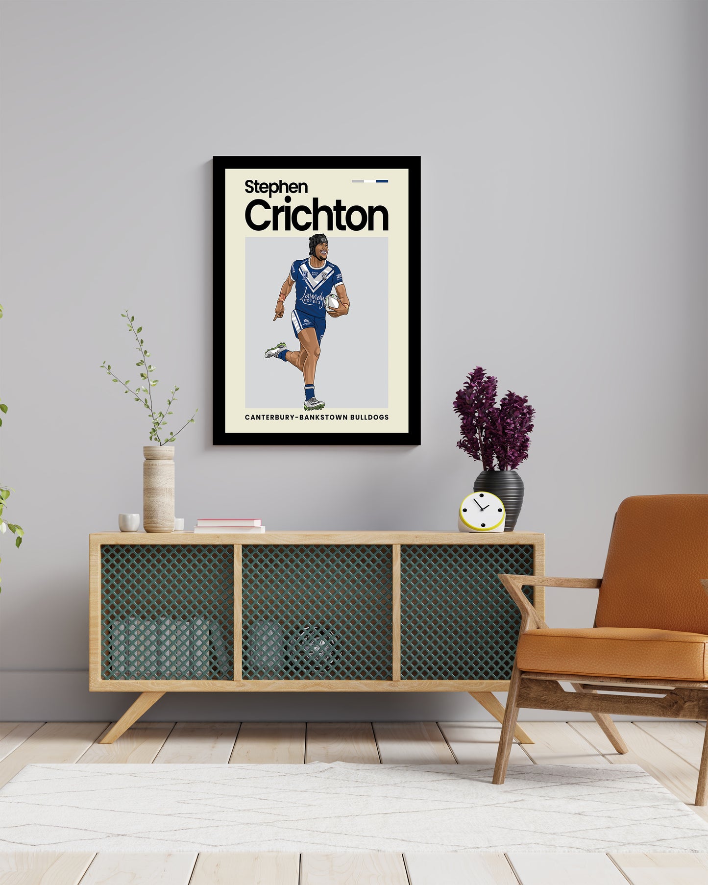 Stephen Crichton Bulldogs Wall Art