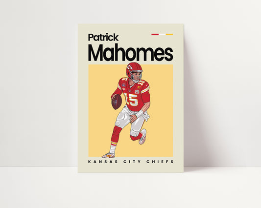 Patrick Mahomes Chiefs Wall Art