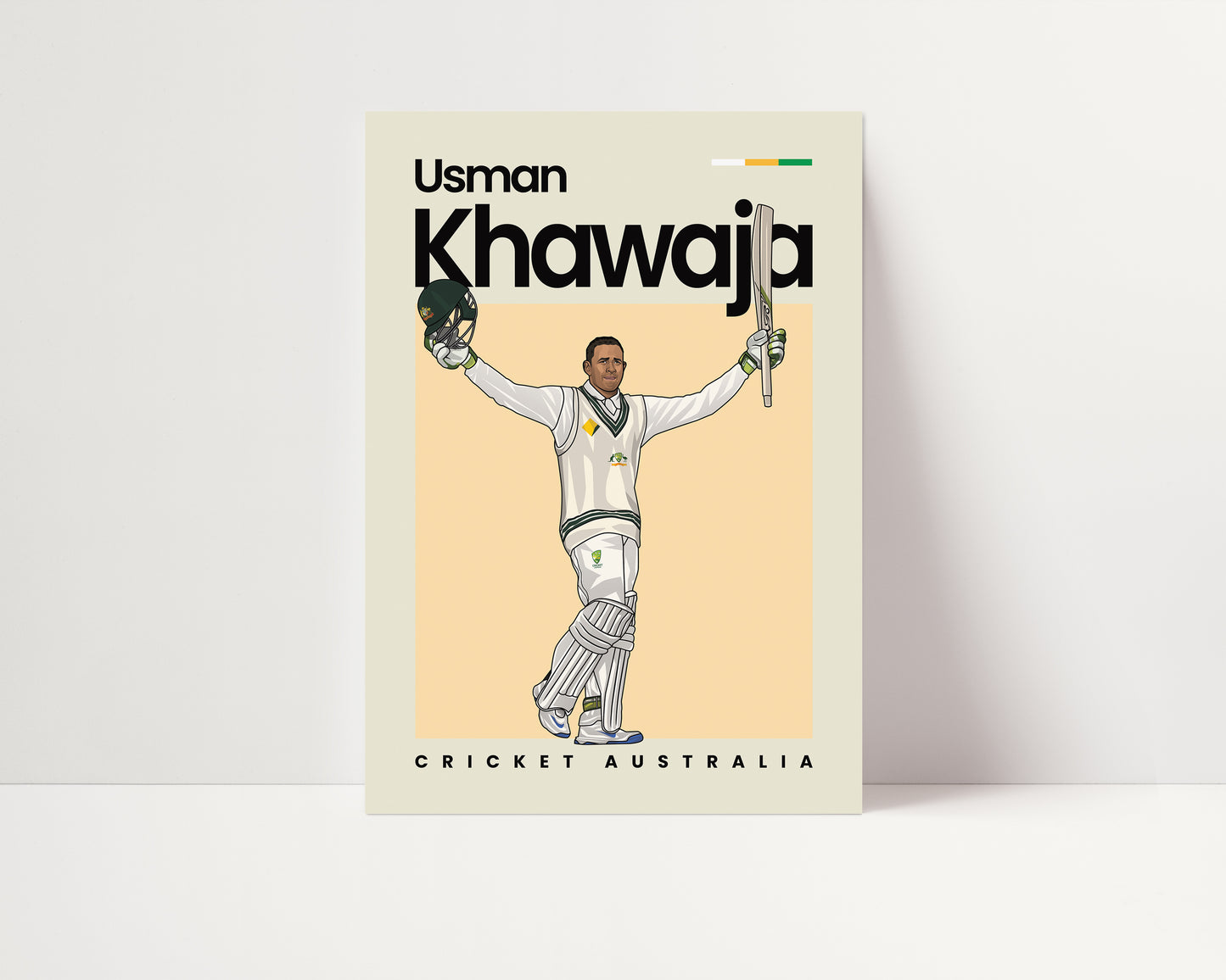 Usman Khawaja Cricket Wall Art