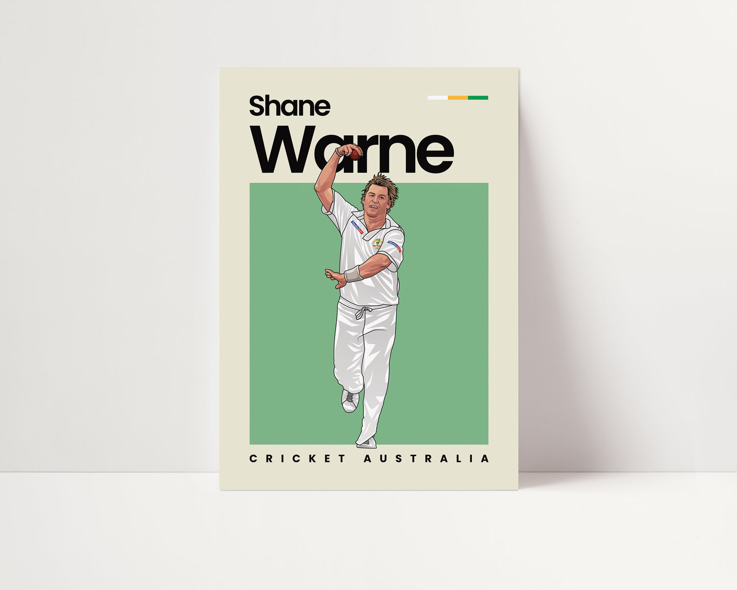 Shane Warne Cricket Wall Art