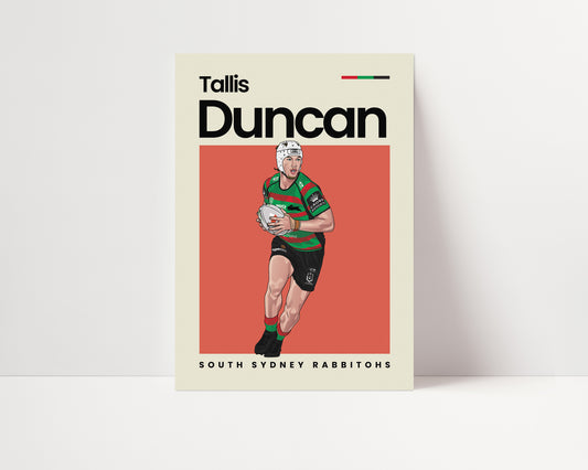 Tallis Duncan Rabbitohs Wall Art