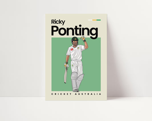 Ricky Ponting Cricket Wall Art