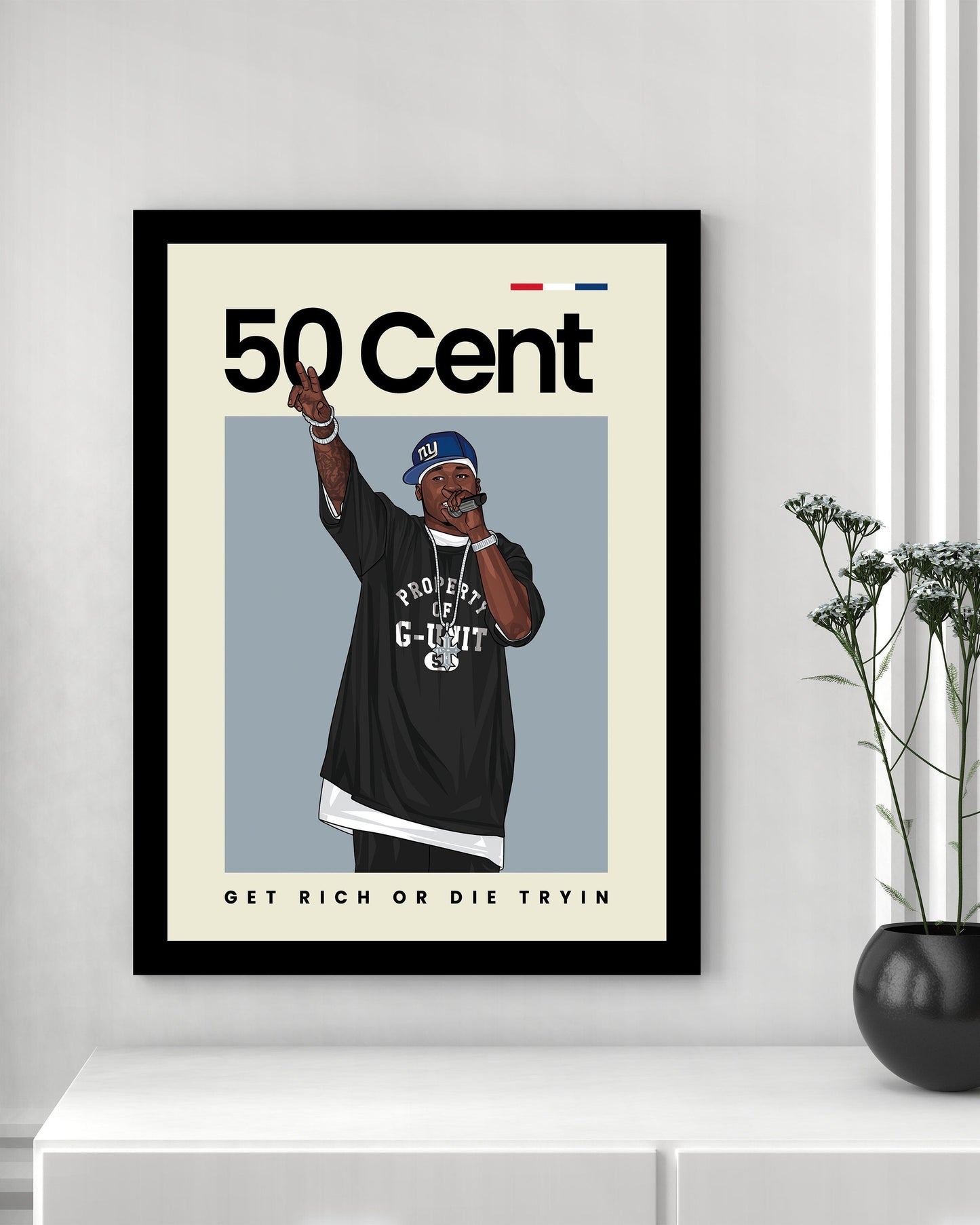 50 Cent Hip Hop Wall Art