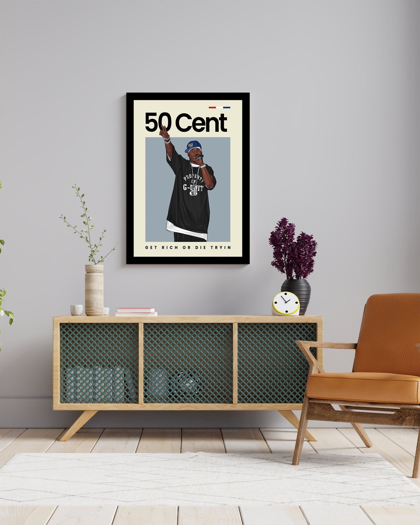 50 Cent Hip Hop Wall Art