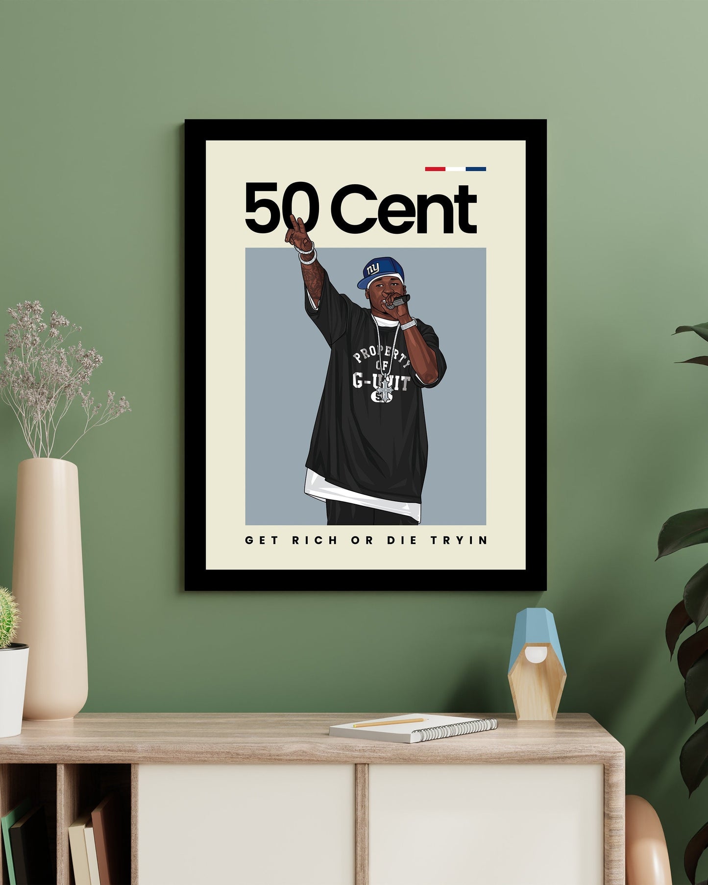 50 Cent Hip Hop Wall Art