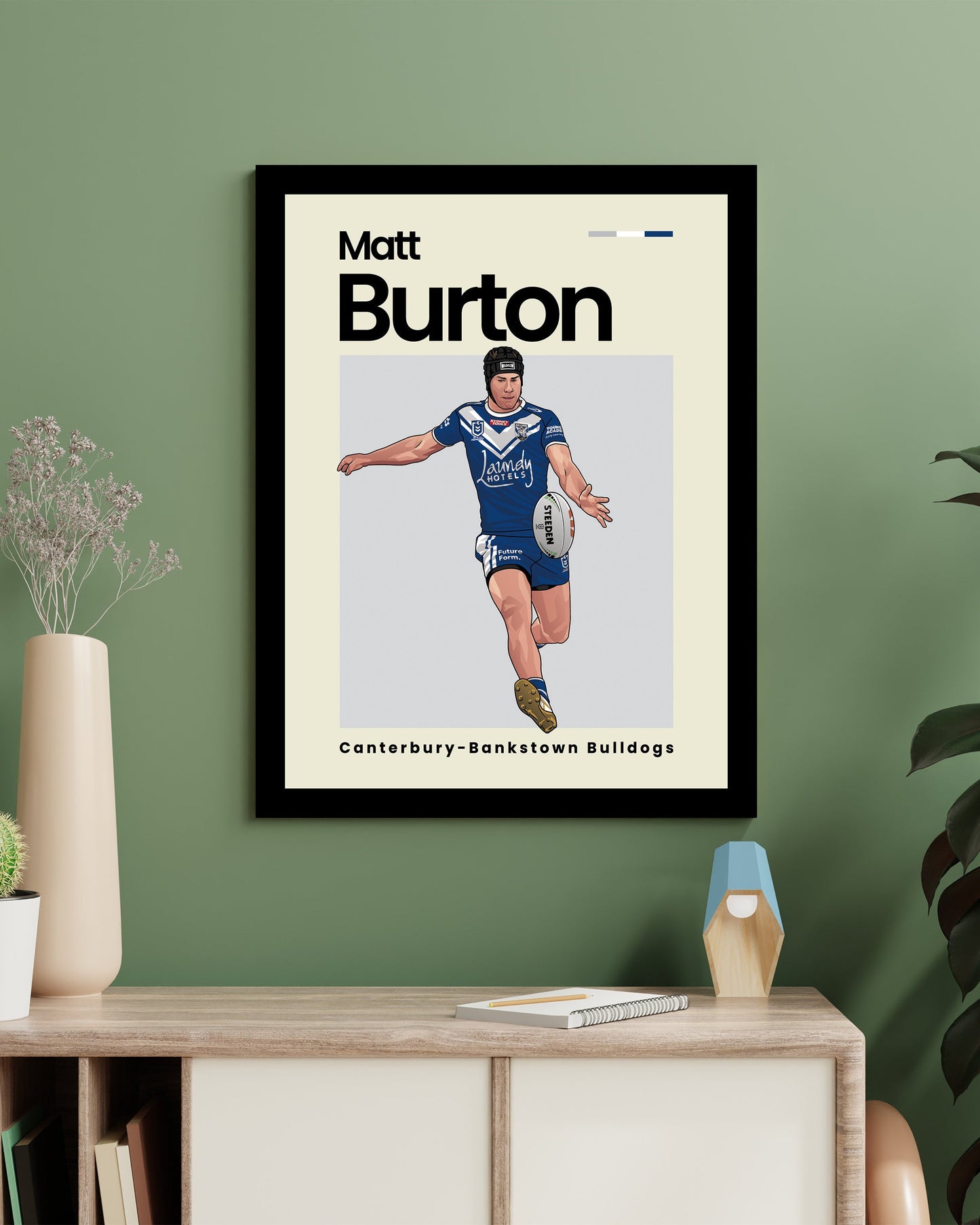 Matt Burton Bulldogs Wall Art